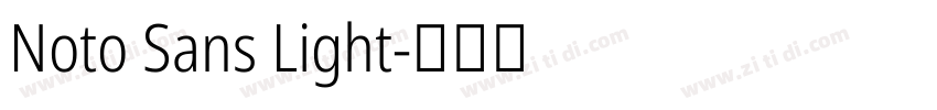 Noto Sans Light字体转换